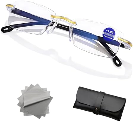 Clarity Blue Auto-Focus Glasses for Men & Women | Self-Adjusting Vision Eyewear | Automatic Adjustment Reading Glasses | Clear Near & Far Vision