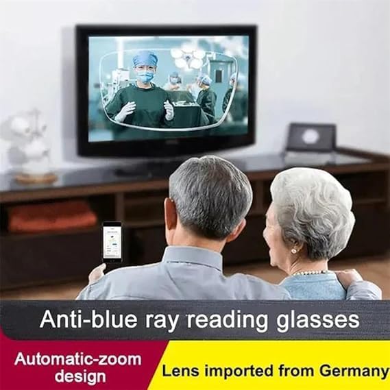 Clarity Blue Auto-Focus Glasses for Men & Women | Self-Adjusting Vision Eyewear | Automatic Adjustment Reading Glasses | Clear Near & Far Vision